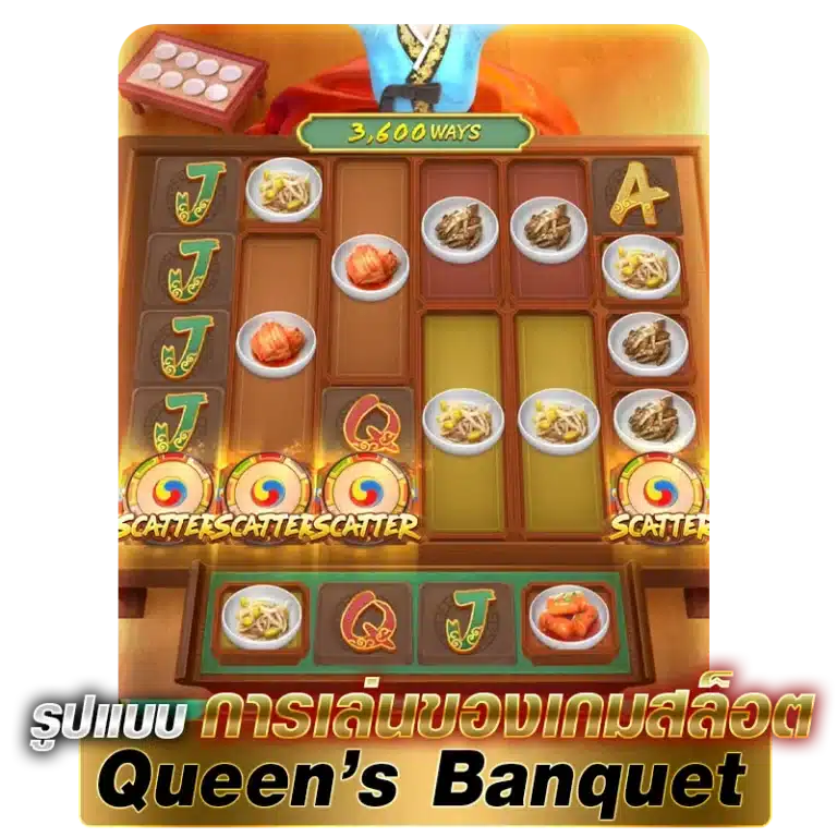 รูปแบบการเล่นของเกมสล็อต Queen’s Banquet