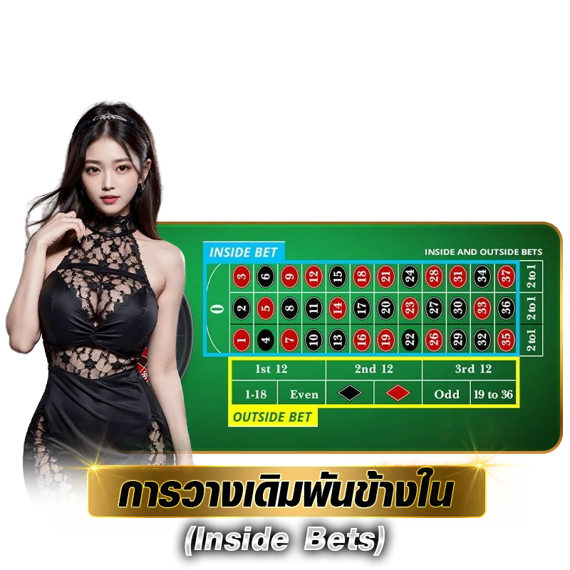 การวางเดิมพันข้างใน (Inside Bets)